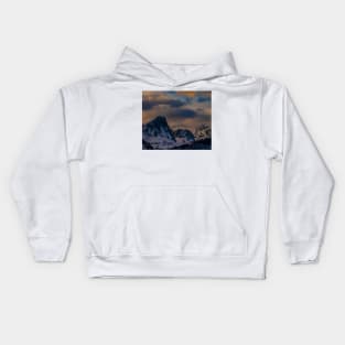 Snow Capped Shadows Kids Hoodie